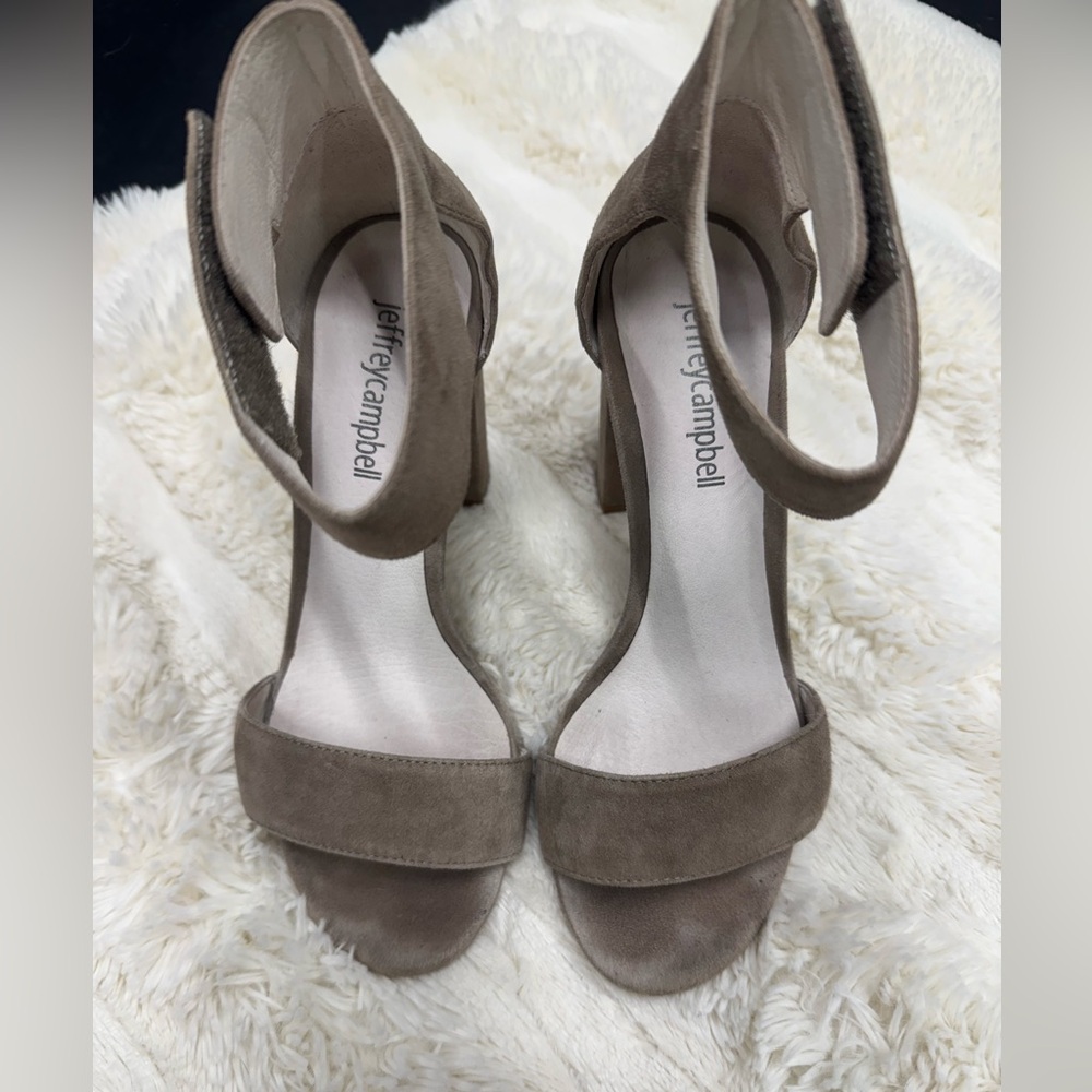 Jeffrey Campbell Taupe Suede Women's Heels size 5